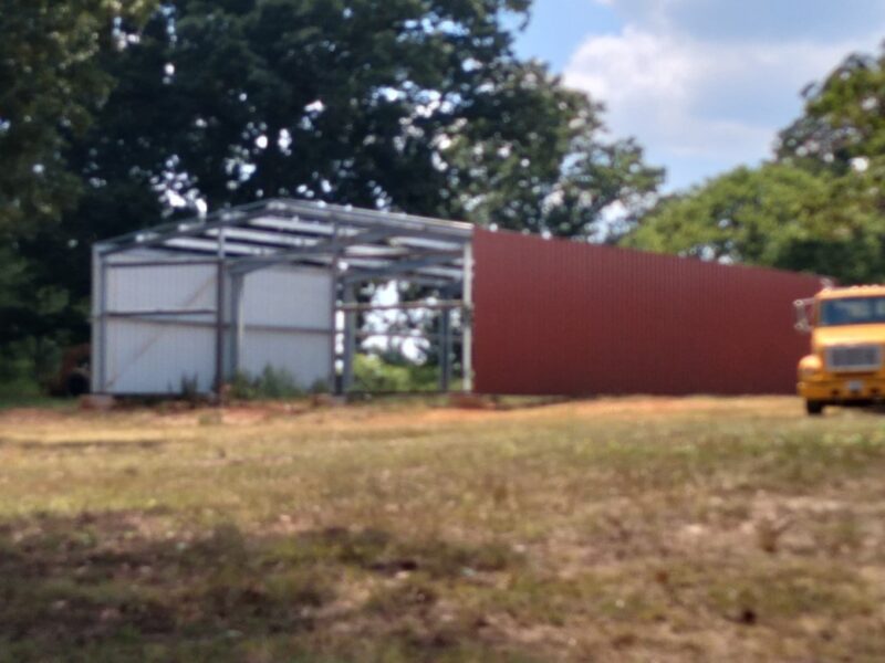 Steel Building in Construction