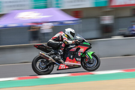 Steel Commander Racing sponsored rider Gabriel Da Silva hot lap at Laguna Seca