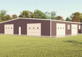 3D Rendering of a 80x100 Steel Building